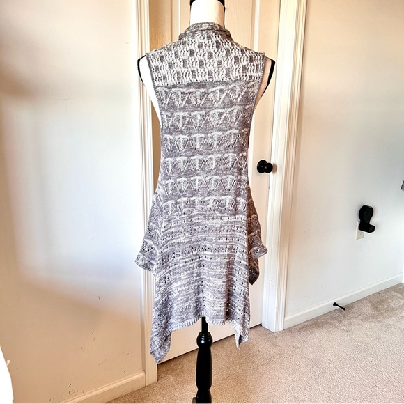 ANTHROPOLOGIE MOTH Lavena Waterfall Open Drape Sweater Vest Cardigan—SZ. XS/S - Picture 9 of 14